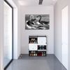 Schuhschrank in Schwarz-Weiß 12 Fächer Bild 2