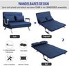 2-Sitzer Schlafsofa B 111 x T 80 x H 78 cm aus Polyester mit Schlaffunktion Bild 5