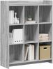 vidaXL Bücherregal Grau Sonoma 87,5 x 30 x 111 cm Holzwerkstoff 8011296 Bild 2