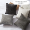 4er Set Kissenbezüge inklusive Füllkissen - Set Sven Kissenbezug ( 30x50cm & 50x50cm - creme ) Bild 4