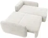 Vente-unique - PLUFATI Sofa Stoff Weiß - B 165 cm x H 83 cm x L 230 cm Bild 3