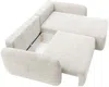 Vente-unique - PLUFATI Sofa Stoff Weiß - B 165 cm x H 83 cm x L 230 cm Bild 4