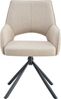 Stuhl (B/H/T): 57 x 91 x 64 cm in Creme Bild 2