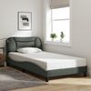 vidaXL Bettgestell mit LED ohne Matratze "Hvar" Dunkelgrau 100x200 cm Stoff 3213684 Bild 4