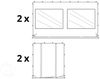 3x6 m Faltpavillon, PREMIUM Stahl 40mm, Seitenteile mit Panoramafenstern, weiß Bild 3