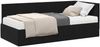 vidaXL Eckbettgestell mit Matratze mit Kopfteil 2 pcs Schwarz Samt 3393813 Bild 2
