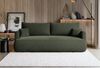 Selsey 'Ovo Mini' 3-Sitzer Schlafsofa mit Bettkasten, Velours Easy-Clean, olivgrün Bild 2