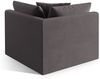 Micadoni Eckmodul Chris 1-Sitzer Samt Dunkelgrau Bild 3