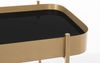 Konsole Shidara aus Metall und Glas, modern, gold-schwarz, 120 cm, elegantes Design Bild 2