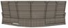 vidaXL Ecksofa mit Liegefunktion und Kissen Grau Poly Rattan 362182 Bild 4