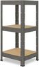 shelfplaza PRO 90x30x30 cm Schwerlastregal in grau mit 3 Böden und 200 kg Traglast pro Boden Bild 5