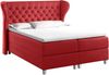 99rooms Turin Boxspringbett Kunstleder 120x200 cm Rot Bild 3