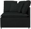 vidaXL Modulares Sofa Eckmodul mit Kissen Schwarz 100 cm 4104449 Bild 3