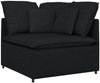 vidaXL Modulares Sofa Eckmodul mit Kissen Schwarz 100 cm 4104449 Bild 2