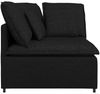 vidaXL Modulares Sofa Eckmodul mit Kissen Schwarz 100 cm 4104449 Bild 4