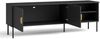 AX LIVING TV Schränke Brunelli 160 Schwarz Holzoptik goldenen Griffen Bild 2