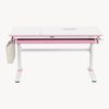Höhenverstellbarer Kinderschreibtisch Kuosa 120x60 cm Pink/Weiß [en. casa] Bild 3