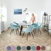 tectake Esszimmerstuhl Marilyn (6er Set, 6 St), gepolstert, in Samtoptik Bild 4