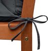 Beautissu Polsterauflage 2X Bequeme Liegenauflage Deckchair, 200 x 50 x 8 cm, Grau, Gartenliege Auflage mit Schaumflockenfüllung – Polster für Liegestuhl Bild 3