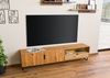 Lowboard Wildeiche mit Holztür 220x43x51 natur geölt LINDAU #26 Bild 2