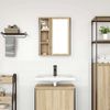 vidaXL Bad-Wandschrank mit Spiegel Sonoma-Eiche 50x21x60 cm 861903 Bild 3