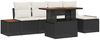 vidaXL Garten Essgruppe mit Kissen 6 pcs Schwarz und Beige 3350059 Bild 2