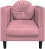 vidaXL Sessel mit Kissen Rosa Samt 372625 Bild 4