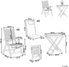 Bistro Set AMANTEA PREMIUM Akazienholz Rot Bild 2