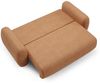 Sofa 3-Sitzer mit Schlaffunktion GASTON in Stoff Puente Rostbraun Bild 5