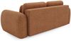 Sofa 3-Sitzer mit Schlaffunktion GASTON in Stoff Puente Rostbraun Bild 3