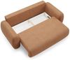 Sofa 3-Sitzer mit Schlaffunktion GASTON in Stoff Puente Rostbraun Bild 4