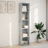 vidaXL Bücherregal Betongrau 40x30x189 cm Holzwerkstoff 857888 Bild 3