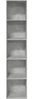vidaXL Bücherregal Betongrau 40x30x189 cm Holzwerkstoff 857888 Bild 4