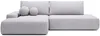 Vente-unique - DAVISO Sofa Stoff Grau - B 164 cm x H 87 cm x L 276 cm Bild 3