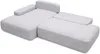 Vente-unique - DAVISO Sofa Stoff Grau - B 164 cm x H 87 cm x L 276 cm Bild 5