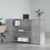 vidaXL Empfangstheke Betongrau 180x50x103,5 cm Holzwerkstoff 3324172 Bild 3