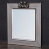 barock Wandspiegel ENGEL antik Spiegel Holzrahmen ANGELO 48x40cm silber antik Bild 5