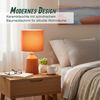 Relaxdays Tischlampe mit Keramiksockel Bild 3