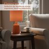 Relaxdays Tischlampe mit Keramiksockel Bild 2