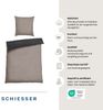 Schiesser 'Doubleface' Wendebettwäsche, Baumwolle, 2-teilig, Grau / Schwarz, 155x220 cm, Renforcé Bild 2