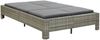 vidaXL 2-Personen-Sonnenliege mit Auflage Grau Poly Rattan 46240 Bild 2