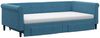 vidaXL Tagesbett Ausziehbar mit Schubladen Blau 100x200 cm Samt 3197849 Bild 3