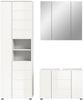 Badezimmer-Set >Vira< (3-teilig) in weiß / weiß hochglanz - 157x190x34cm (BxHxT) Bild 3