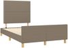 vidaXL Polsterbett mit Kopfteil Stoff Taupe 120x200 cm Bild 4