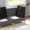 vidaXL Wohnzimmergarnitur mit Kissen 3 pcs Dunkelgrau Stoff 3413678 Bild 3