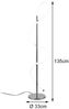 Stehleuchte ARGOS in Chrom LED Schlauch Weiß, stufenlos dimmbar - Höhe 135cm Bild 4