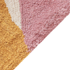 Teppich Baumwolle mehrfarbig rosa 140 x 200 cm abstraktes Muster Kurzflor XINALI Bild 4
