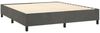 vidaXL Boxspringbett mit Matratze Dunkelgrau 160x200 cm Samt 3137972 Bild 4