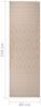 vidaXL Outdoor-Teppich Flachgewebe 80x250 cm Braun Gestreift 340863 Bild 5