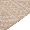 vidaXL Outdoor-Teppich Flachgewebe 80x250 cm Braun Gestreift 340863 Bild 3